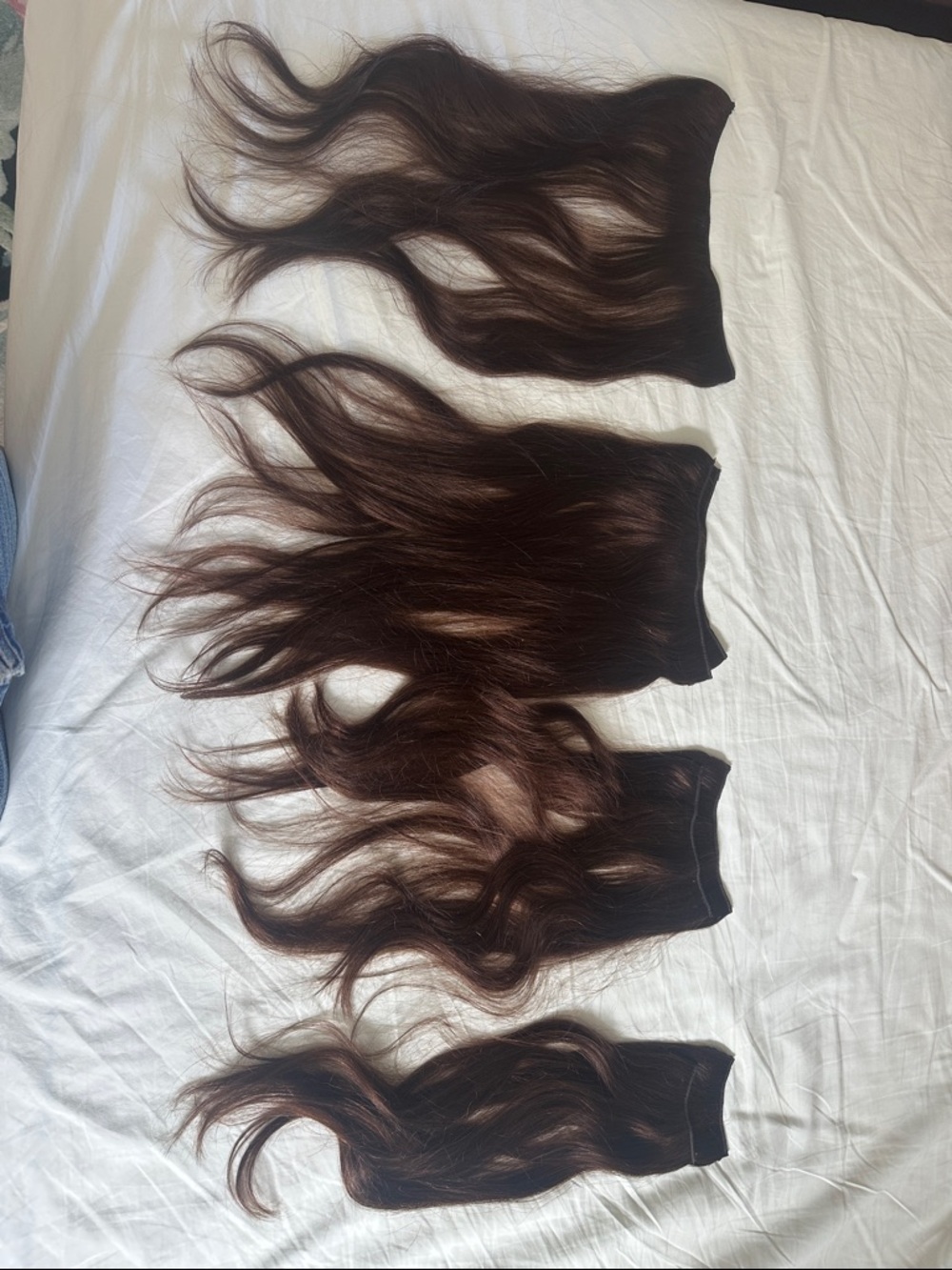 Natural Clip-In Hair Extensions - Dark Brown